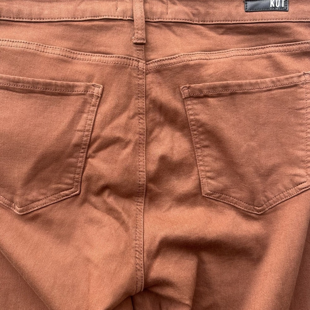 KUT from the Kloth Fab Ab High Rise Skinny Stretch Denim Jeans Brown Size 12 - Picture 9 of 14